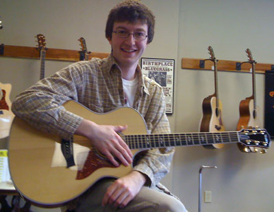 Me buying my Taylor 614